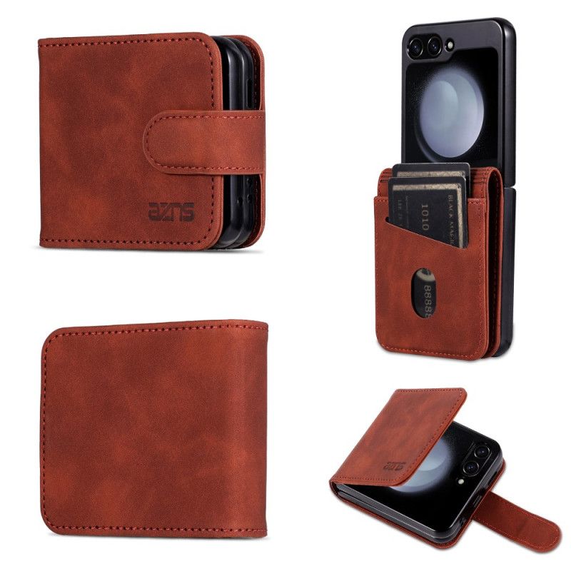 Cover Samsung Galaxy Z Flip 7 Fe Azns Kortholder I Kunstlæder