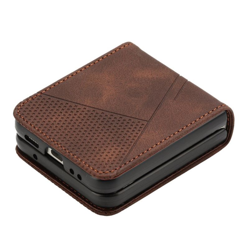 Cover Samsung Galaxy Z Flip 7 Fe Geometrisk Med Skulderrem