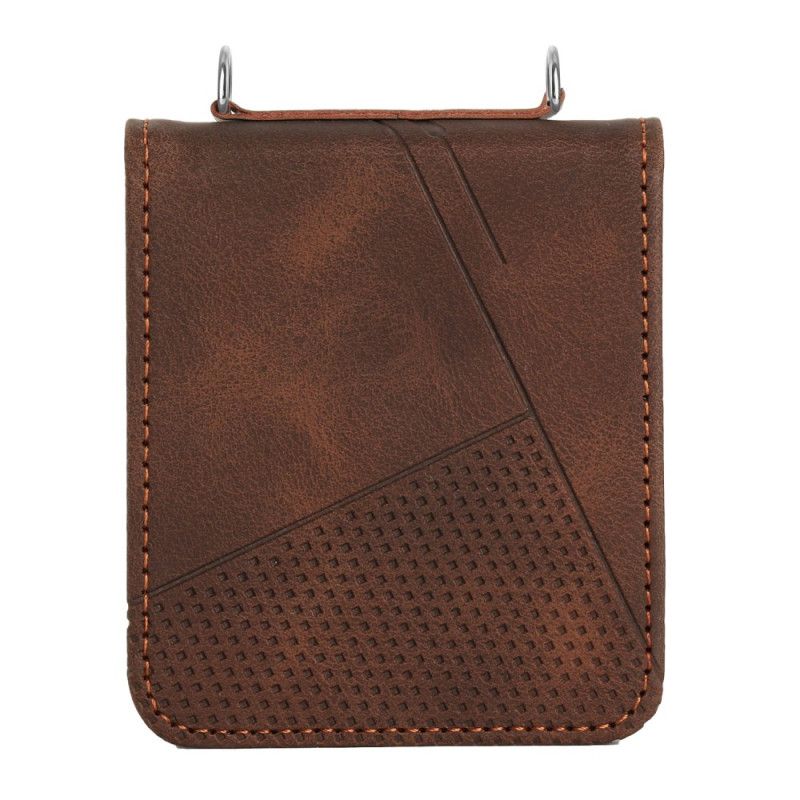 Cover Samsung Galaxy Z Flip 7 Fe Geometrisk Med Skulderrem