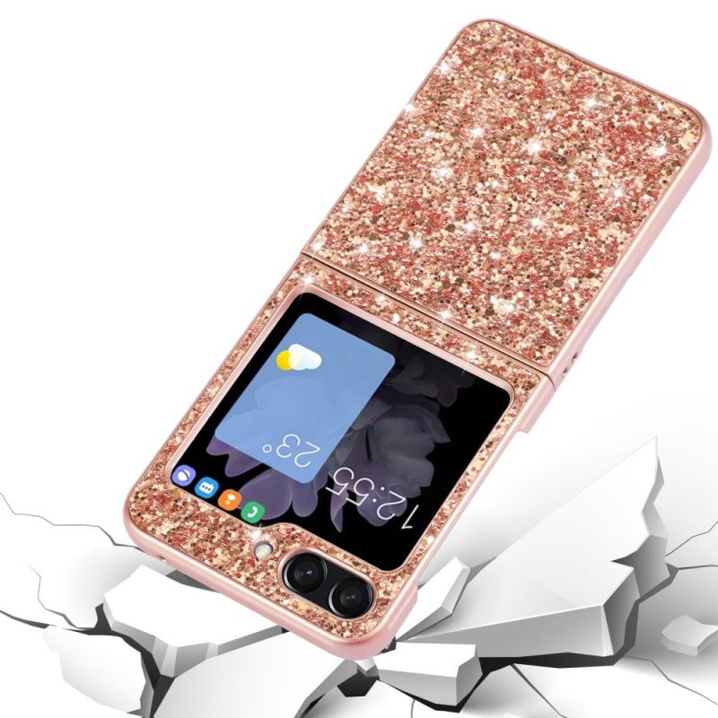 Cover Samsung Galaxy Z Flip 7 Fe Glitter Finish