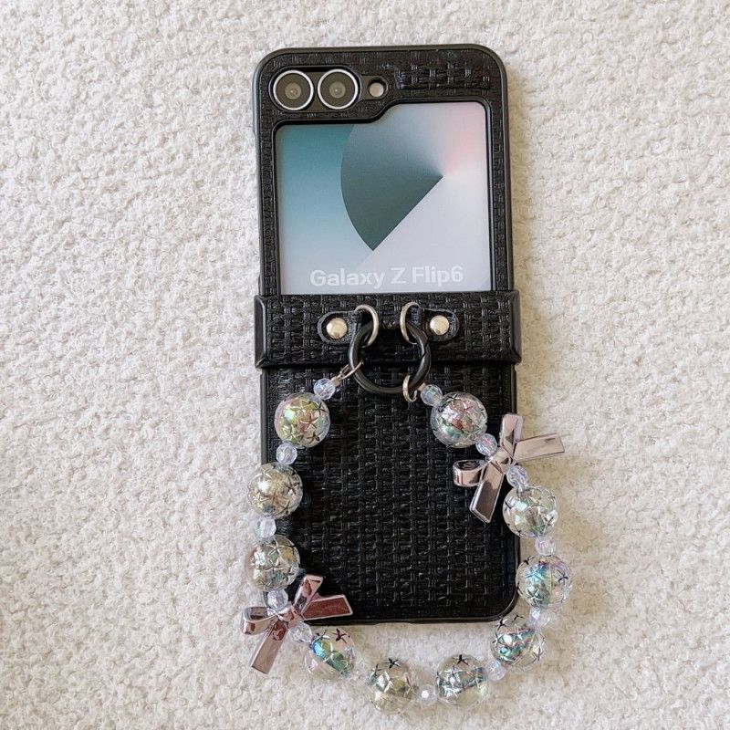 Cover Samsung Galaxy Z Flip 7 Fe Håndledsrem I Kunstlæder Og Smart Design