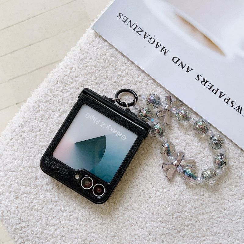 Cover Samsung Galaxy Z Flip 7 Fe Håndledsrem I Kunstlæder Og Smart Design