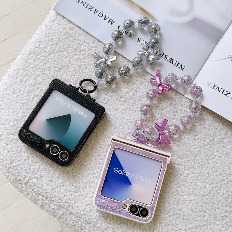 Cover Samsung Galaxy Z Flip 7 Fe Håndledsrem I Kunstlæder Og Smart Design
