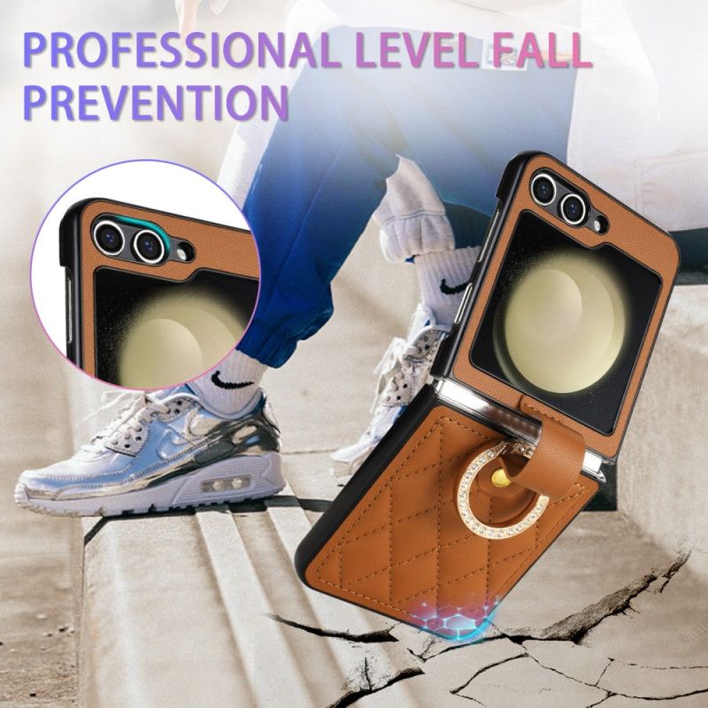 Cover Samsung Galaxy Z Flip 7 Fe Klassisk Quiltet