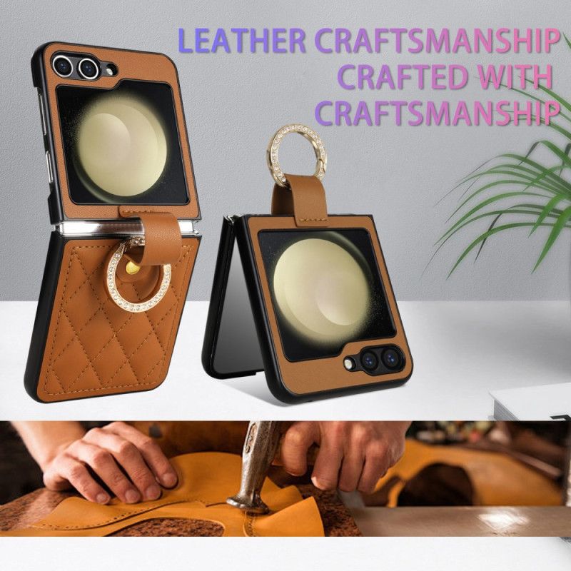 Cover Samsung Galaxy Z Flip 7 Fe Klassisk Quiltet