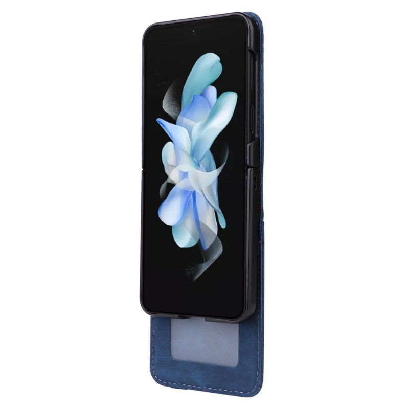 Cover Samsung Galaxy Z Flip 7 Fe Kortholder I Lædereffekt