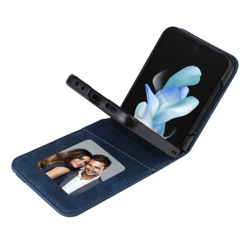 Cover Samsung Galaxy Z Flip 7 Fe Kortholder I Lædereffekt