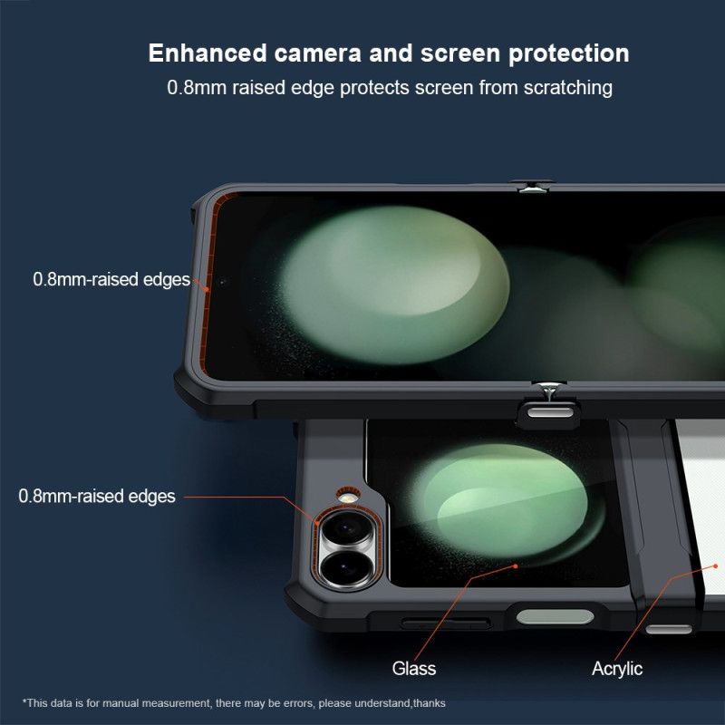 Cover Samsung Galaxy Z Flip 7 Fe Lille Skærmbeskytter På Bagsiden Xundd