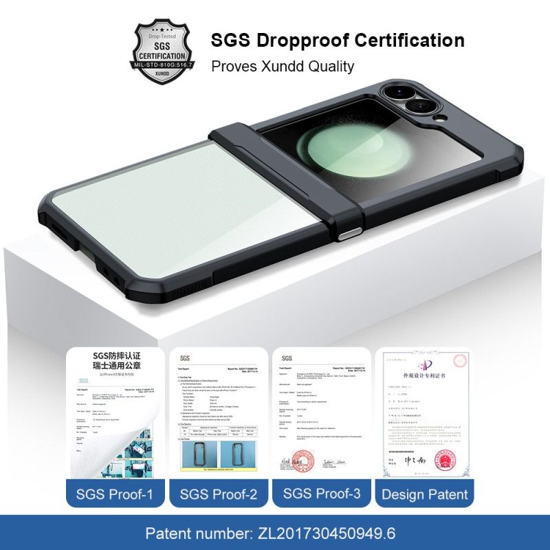 Cover Samsung Galaxy Z Flip 7 Fe Lille Skærmbeskytter På Bagsiden Xundd