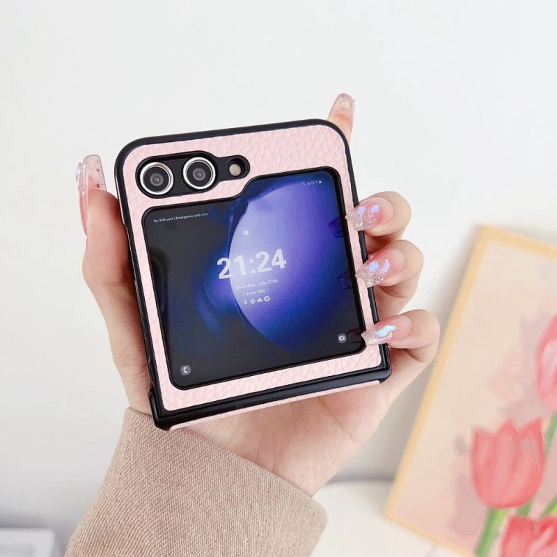 Cover Samsung Galaxy Z Flip 7 Fe Litchimønster