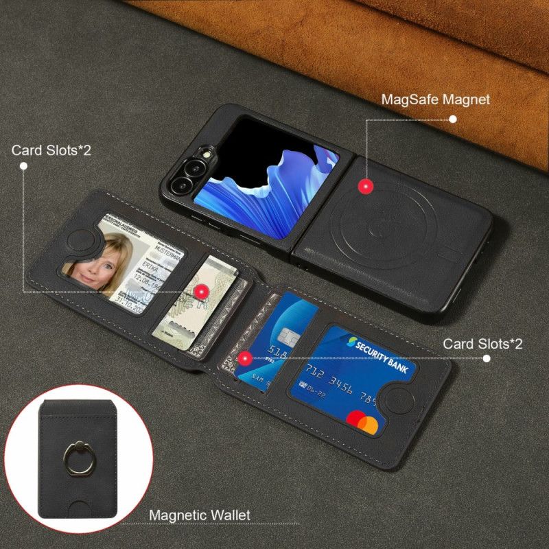 Cover Samsung Galaxy Z Flip 7 Fe Magnetisk Med Aftagelig Kortholder