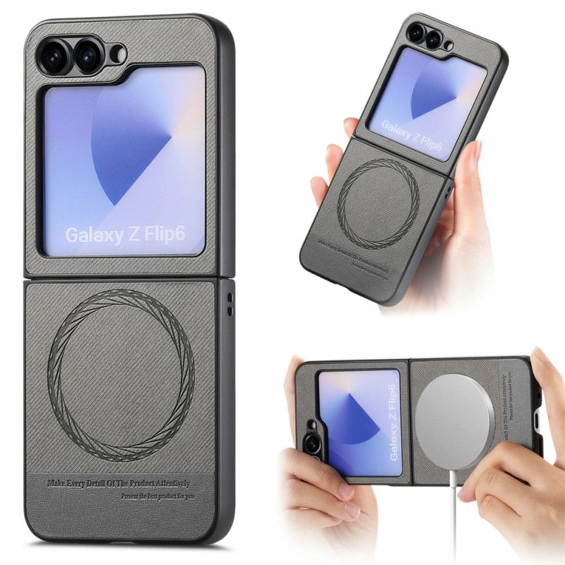 Cover Samsung Galaxy Z Flip 7 Fe Magsafe-kompatibel Denim Tekstur
