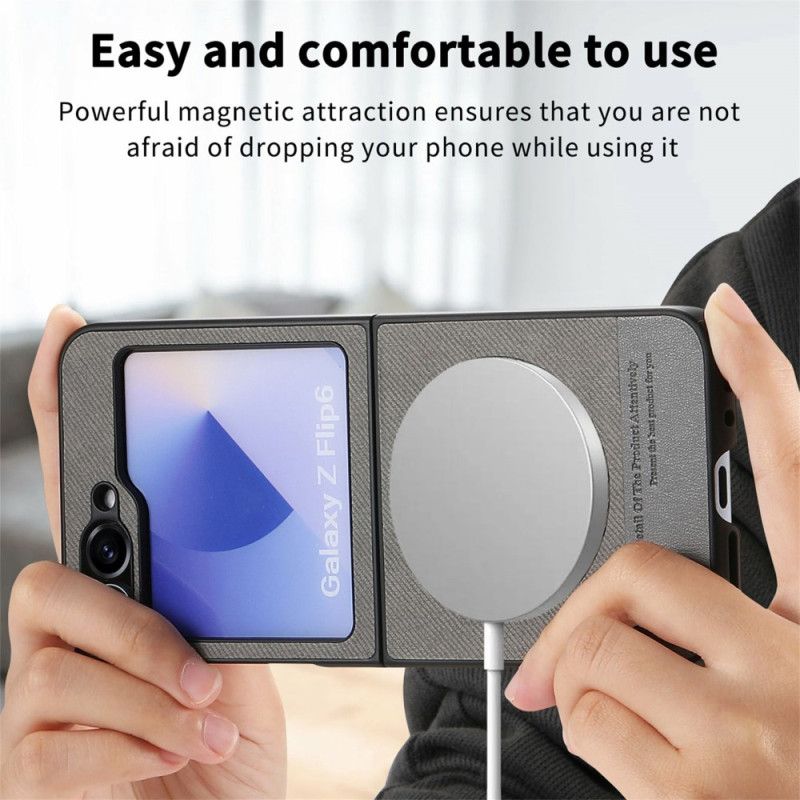 Cover Samsung Galaxy Z Flip 7 Fe Magsafe-kompatibel Denim Tekstur