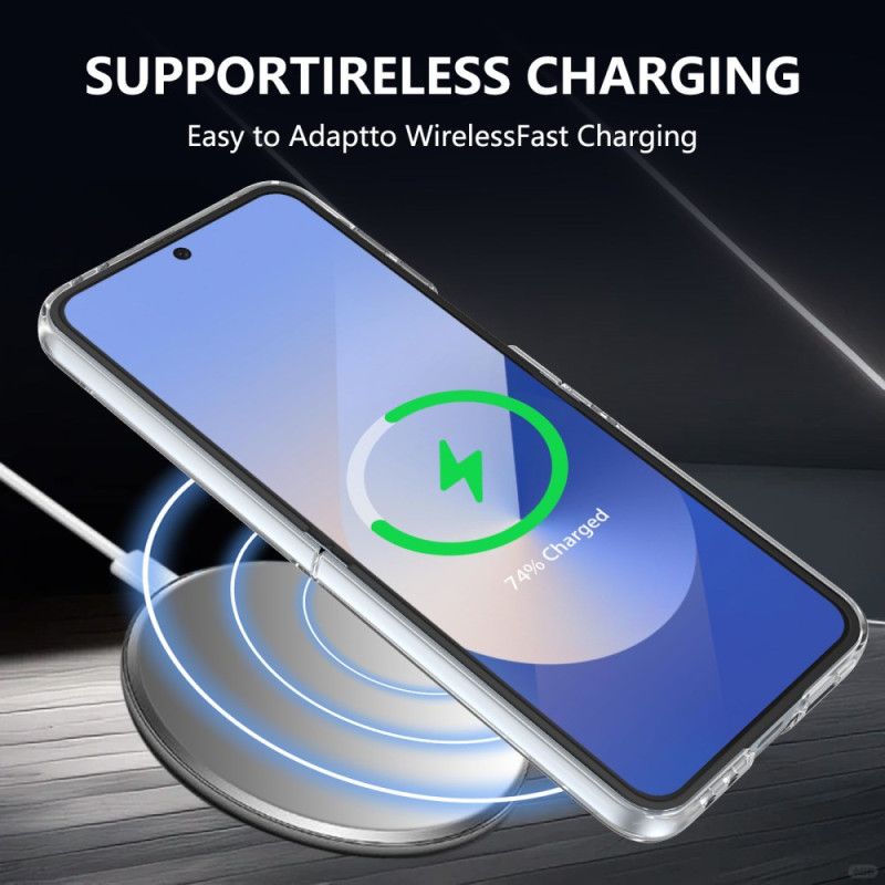Cover Samsung Galaxy Z Flip 7 Fe Magsafe-kompatibel Gennemsigtig Med Skærmbeskytter