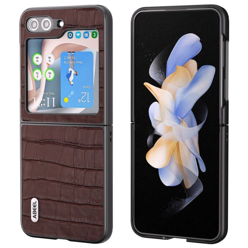 Cover Samsung Galaxy Z Flip 7 Fe Premium Krokodilletekstur