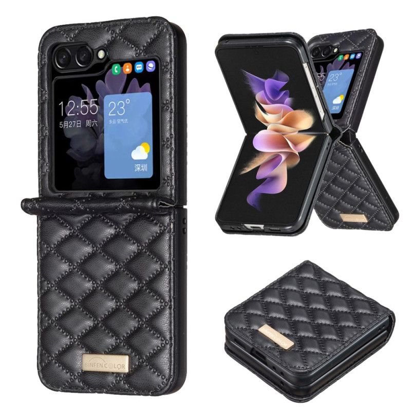 Cover Samsung Galaxy Z Flip 7 Fe Quiltet Binfen-farve