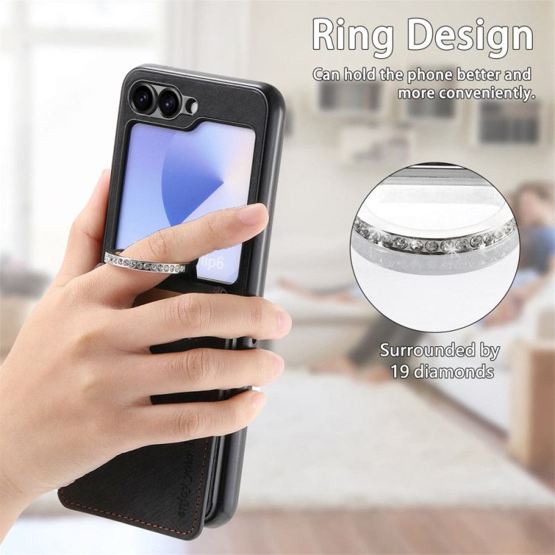 Cover Samsung Galaxy Z Flip 7 Fe Ruskindseffekt Med Kortholder