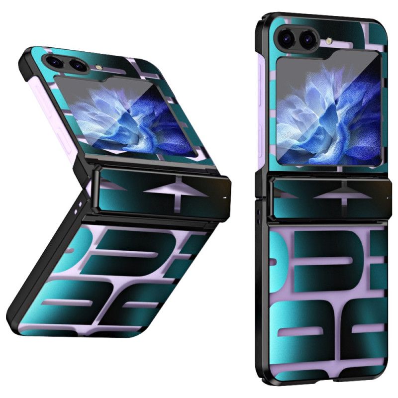 Cover Samsung Galaxy Z Flip 7 Fe Telefon Etui Bogstaver Med Hærdet Glasfilm