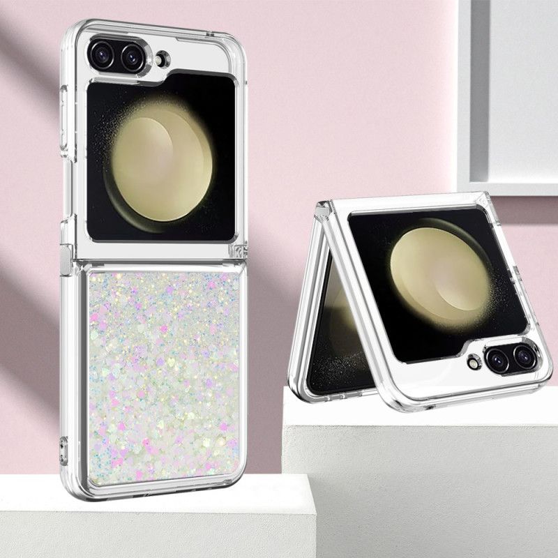 Cover Samsung Galaxy Z Flip 7 Fe Telefon Etui Glitter