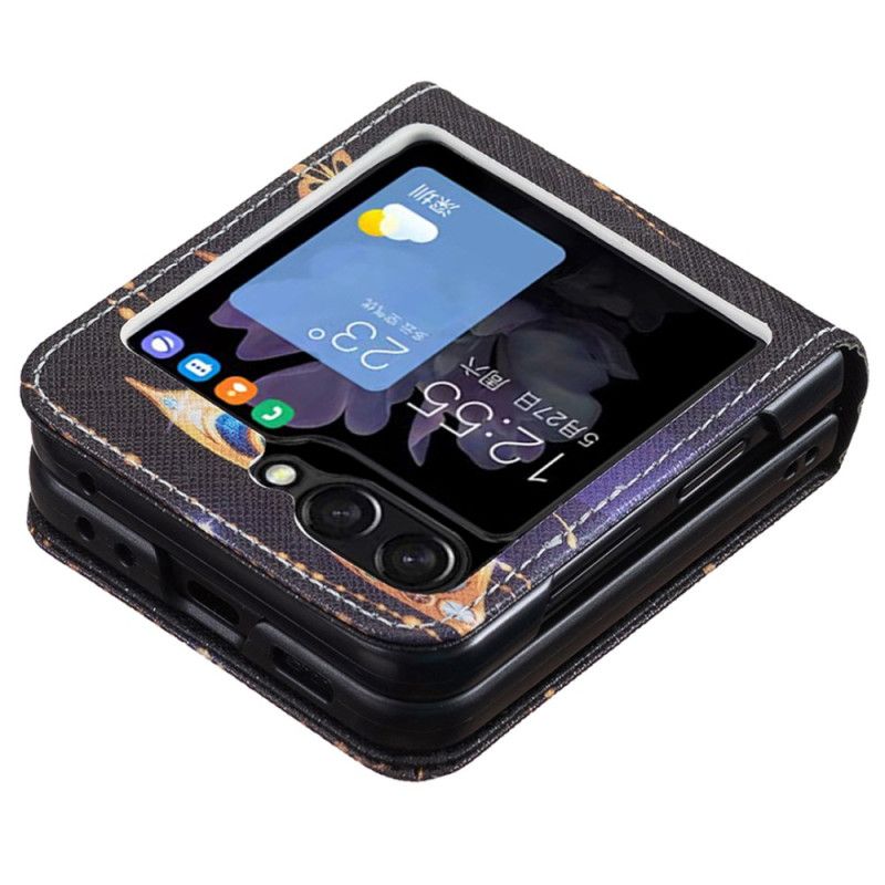 Cover Samsung Galaxy Z Flip 7 Fe Telefon Etui Juvelbesat Sommerfugl