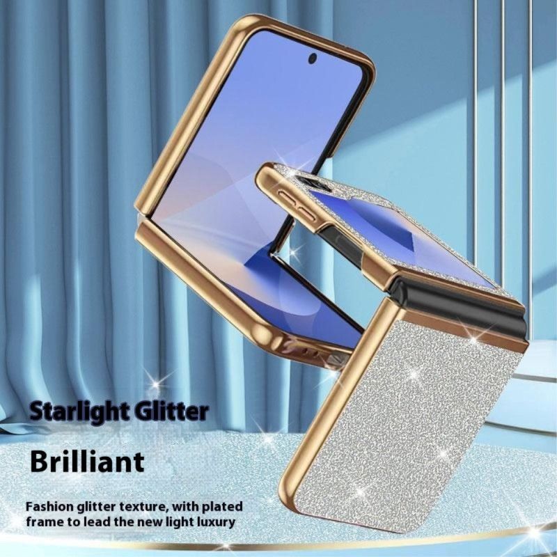 Cover Samsung Galaxy Z Flip 7 Fe Telefon Etui Klassisk Glitter