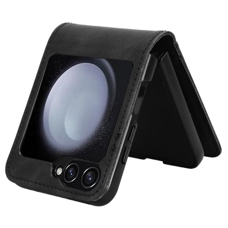 Cover Samsung Galaxy Z Flip 7 Fe Telefon Etui Kortholder I Læderstil
