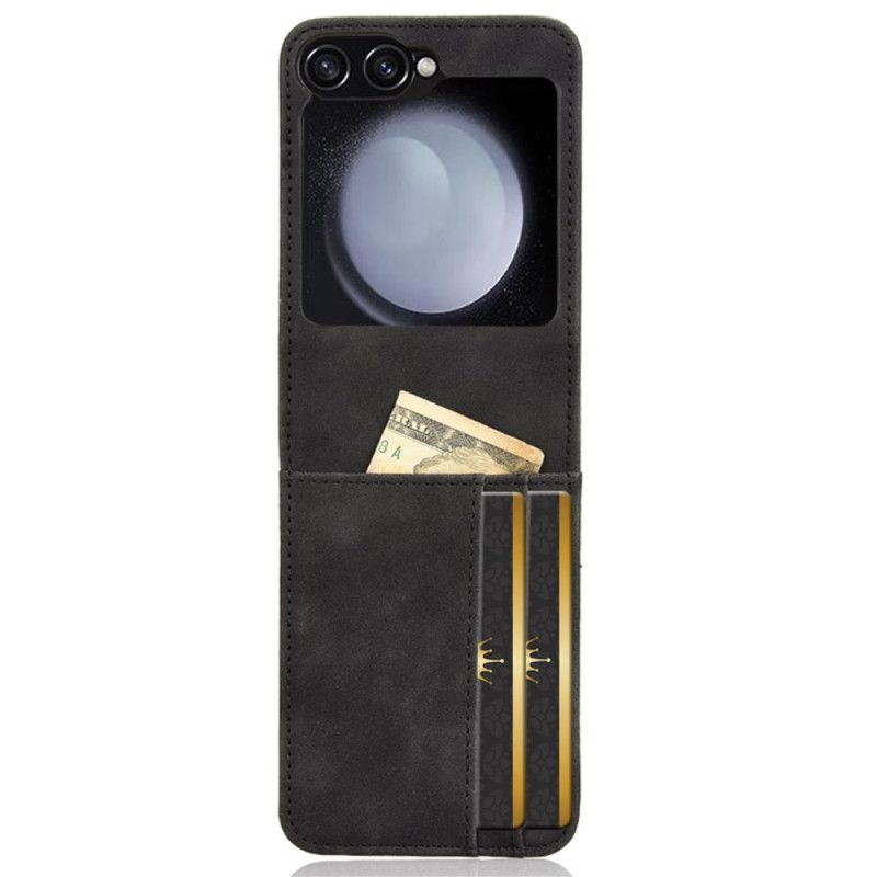 Cover Samsung Galaxy Z Flip 7 Fe Telefon Etui Kortholder I Læderstil