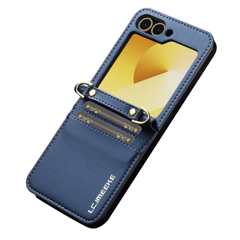 Cover Samsung Galaxy Z Flip 7 Fe Telefon Etui Kortholder Og Lang Rem