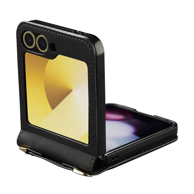 Cover Samsung Galaxy Z Flip 7 Fe Telefon Etui Kortholder Og Lang Rem
