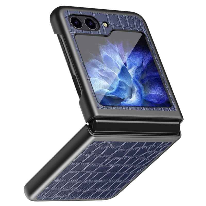 Cover Samsung Galaxy Z Flip 7 Fe Telefon Etui Krokodilletekstur
