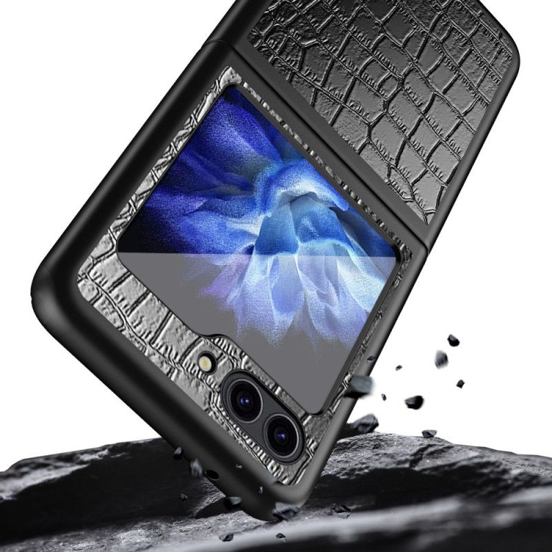 Cover Samsung Galaxy Z Flip 7 Fe Telefon Etui Krokodilletekstur
