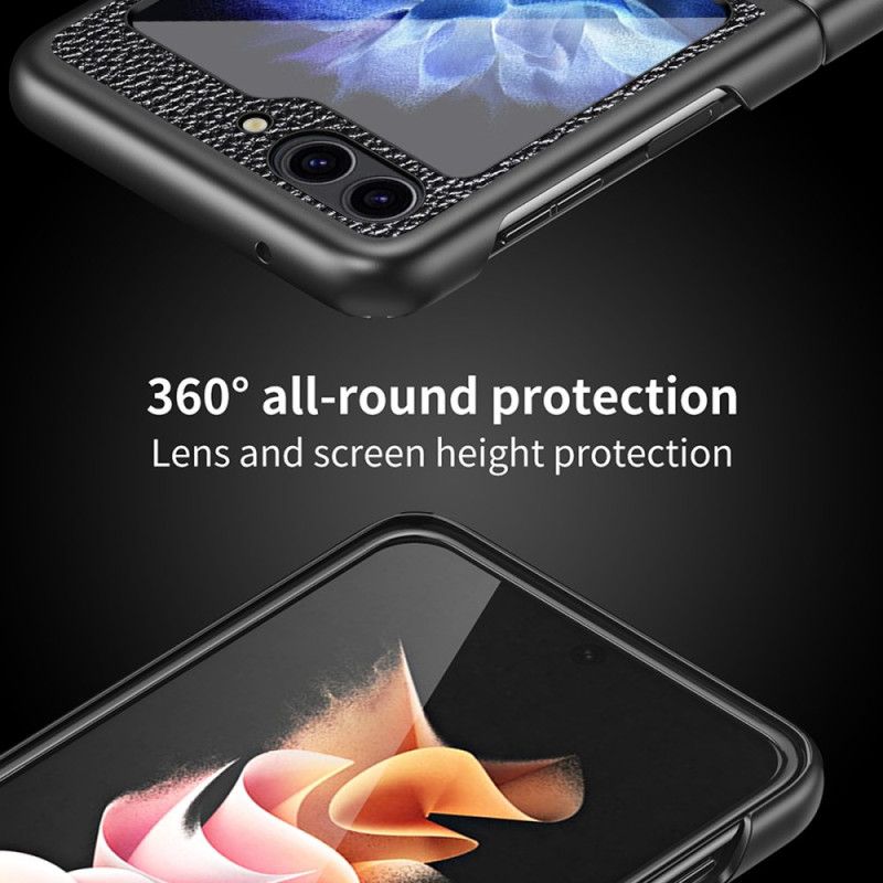 Cover Samsung Galaxy Z Flip 7 Fe Telefon Etui Litchi Kunstlæder
