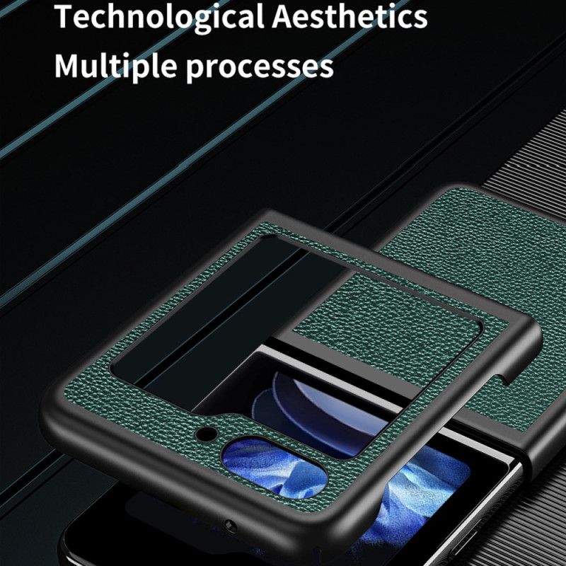Cover Samsung Galaxy Z Flip 7 Fe Telefon Etui Litchi Kunstlæder