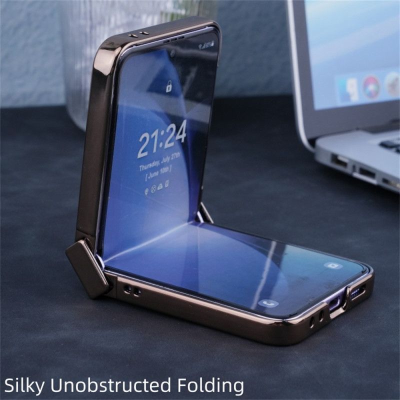 Cover Samsung Galaxy Z Flip 7 Fe Telefon Etui Magnetisk Kulfibertekstur