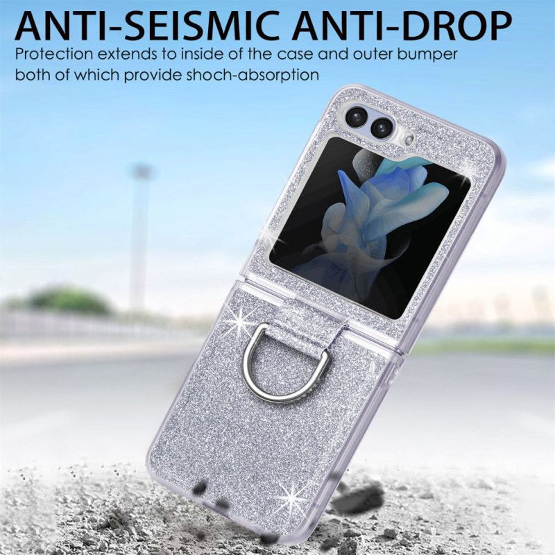 Cover Samsung Galaxy Z Flip 7 Fe Telefon Etui Pailletter Og Rhinsten