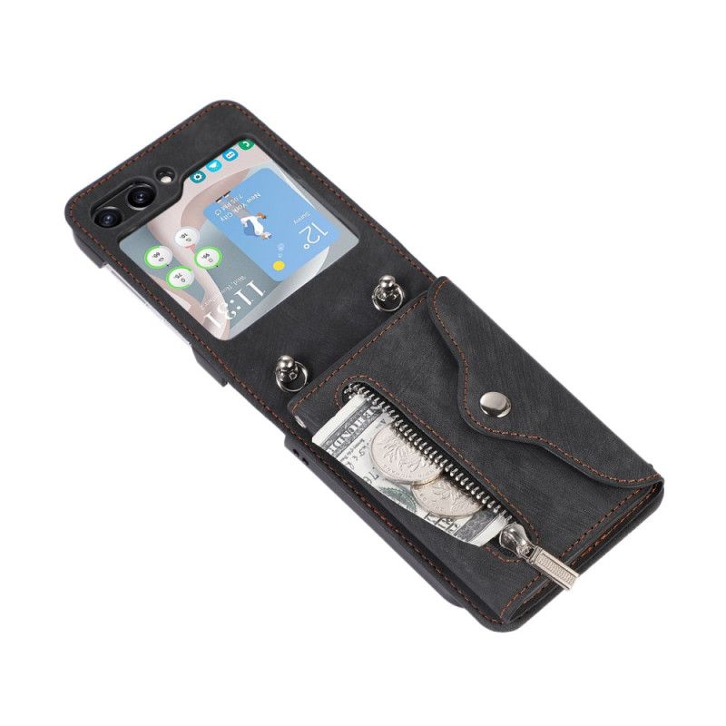 Cover Samsung Galaxy Z Flip 7 Fe Telefon Etui Pung Og Skulderrem