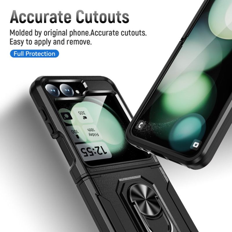 Cover Samsung Galaxy Z Flip 7 Fe Telefon Etui Robust Med Ringstativ