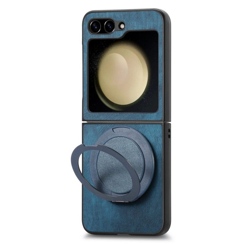 Cover Samsung Galaxy Z Flip 7 Fe Telefon Etui Ruskindseffekt Med Roterende Stativ