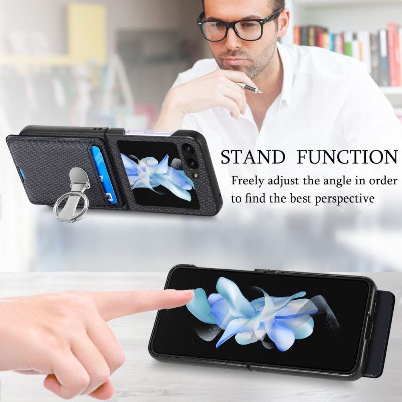 Cover Samsung Galaxy Z Flip 7 Fe Telefon Etui Sammenklappelig Stativ Og Kortholder