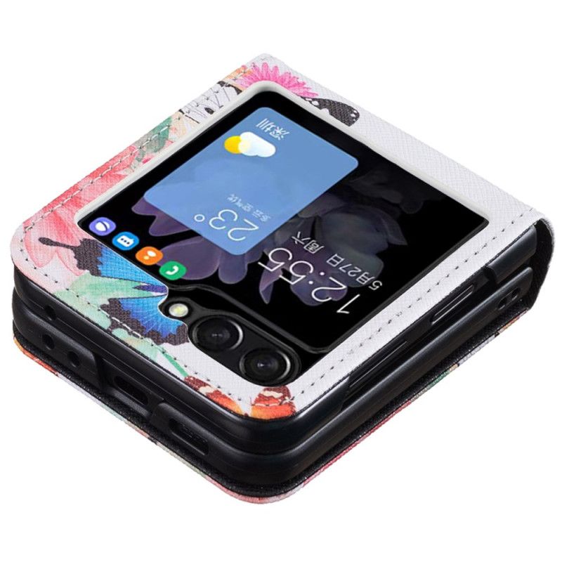 Cover Samsung Galaxy Z Flip 7 Fe Telefon Etui To Sommerfugle