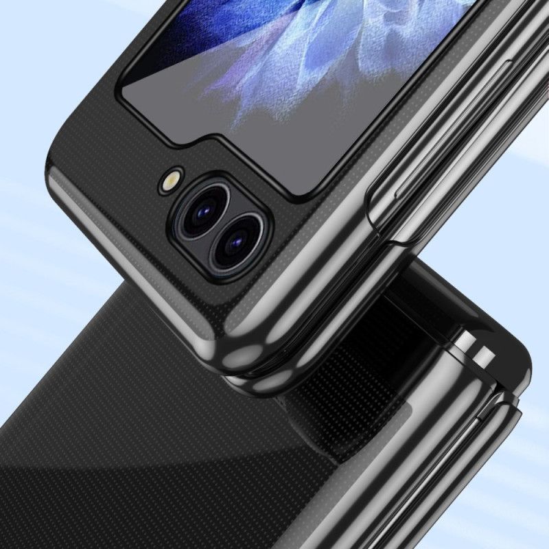 Cover Samsung Galaxy Z Flip 7 Fe Transparent Design Og Metallisk Effekt