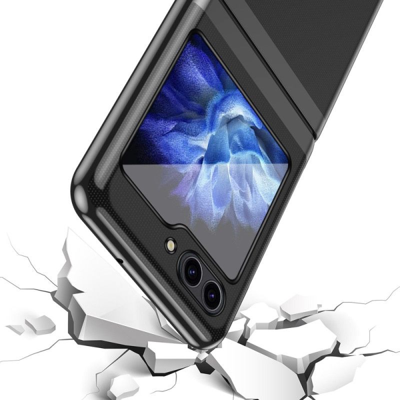Cover Samsung Galaxy Z Flip 7 Fe Transparent Design Og Metallisk Effekt