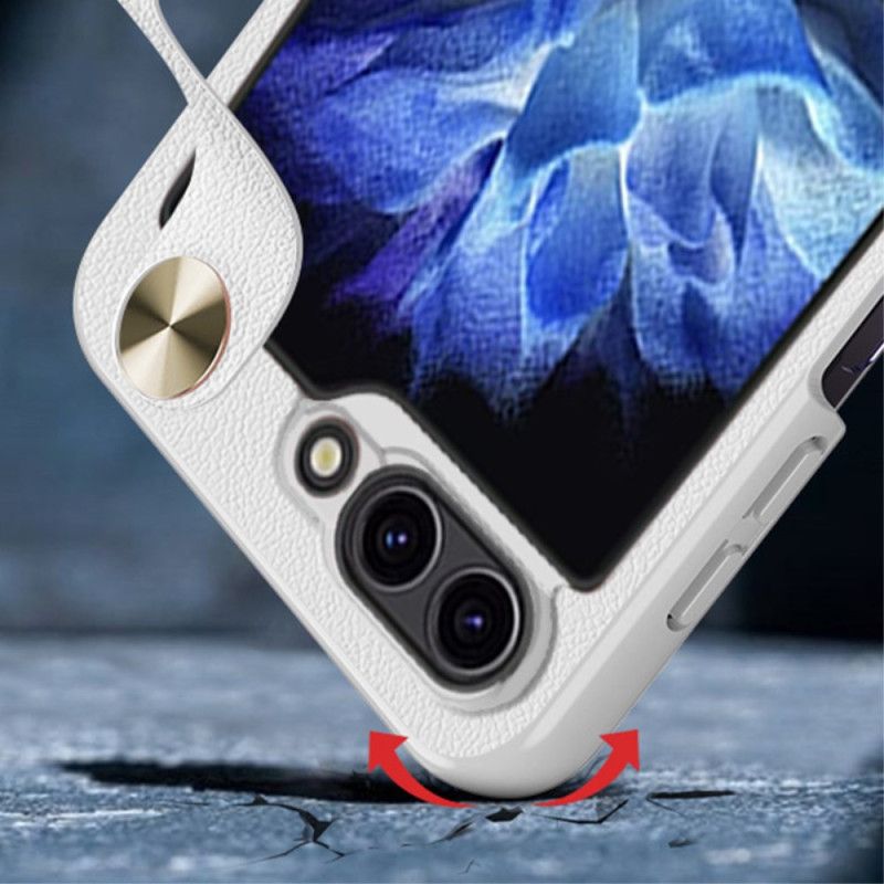 Cover Samsung Galaxy Z Flip 7 Fe Ultratynd Gkk-læderrem