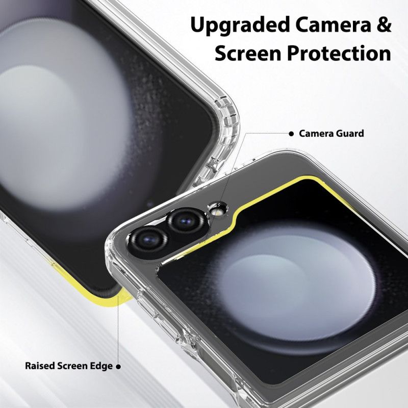 Cover Til Samsung Galaxy Z Flip 7 Fe Gennemsigtigt Design I Ét Stykke
