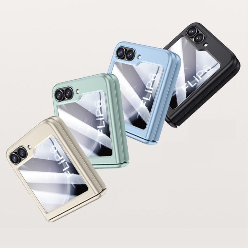 Cover Til Samsung Galaxy Z Flip 7 Fe Hærdet Glashængselbeskytter Og Skærmbeskytter På Bagsiden