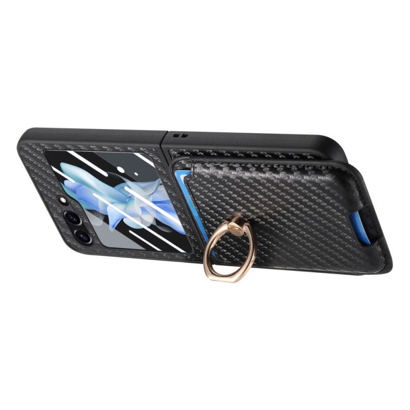 Cover Til Samsung Galaxy Z Flip 7 Fe Kortholder I Kulfiber