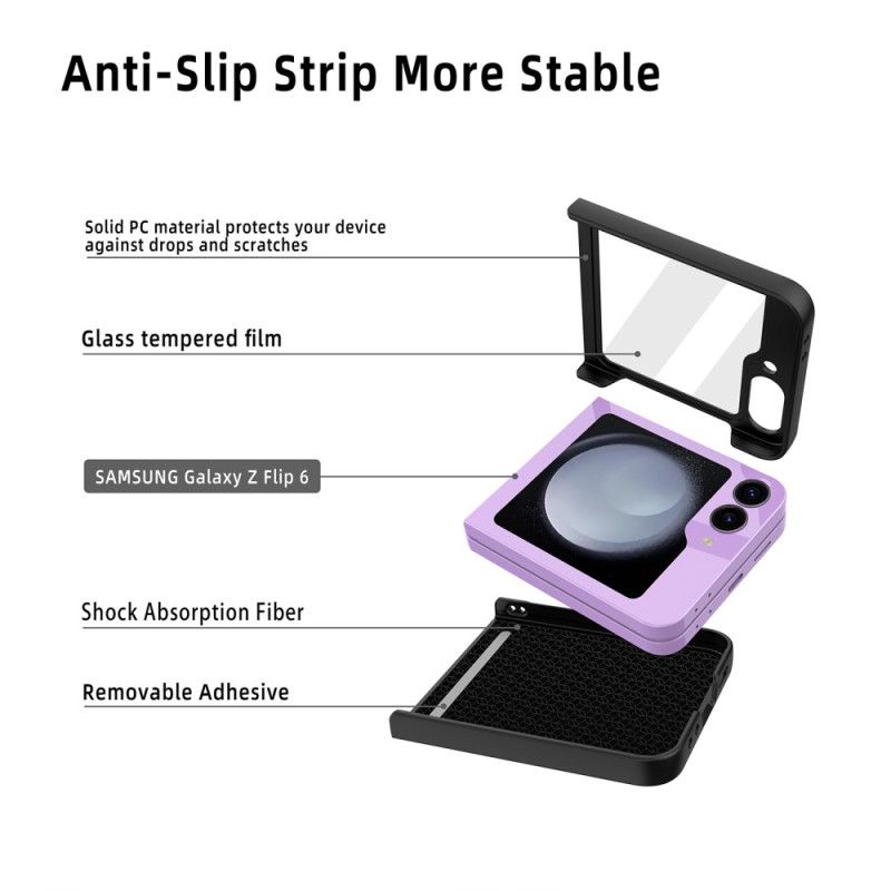 Cover Til Samsung Galaxy Z Flip 7 Fe Kortholder Med Litchitekstur