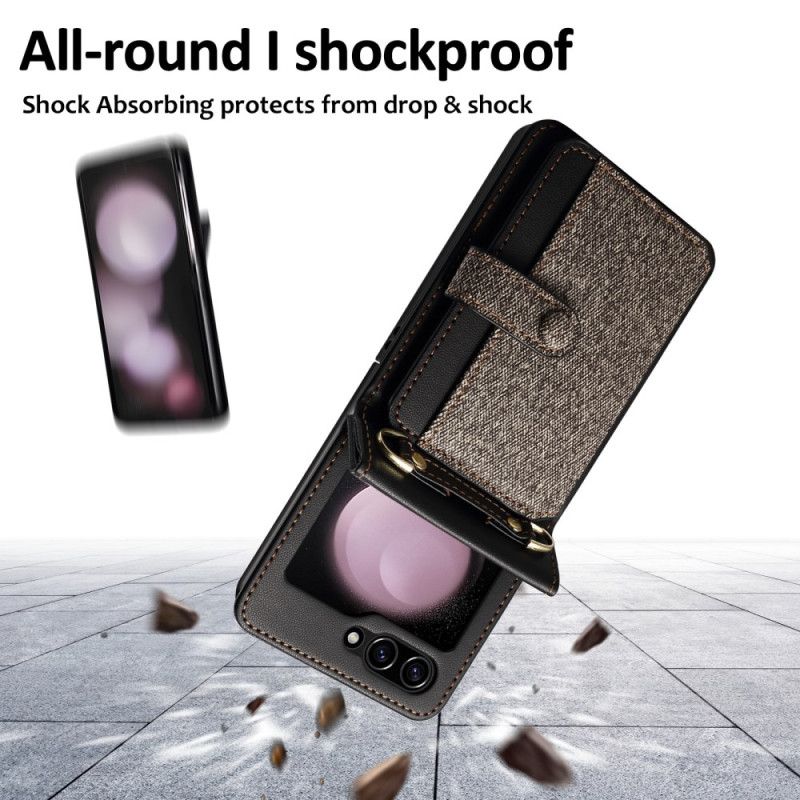 Cover Til Samsung Galaxy Z Flip 7 Fe Kortholder Og Snor