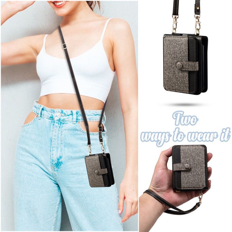 Cover Til Samsung Galaxy Z Flip 7 Fe Kortholder Og Snor