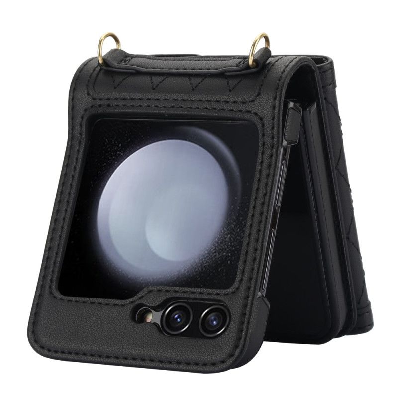 Cover Til Samsung Galaxy Z Flip 7 Fe Kortholder Skulderrem Og Snor